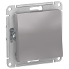 AtlasDesign Aqua  серый механизм переключателя 1кл скрытая 10А IP44 