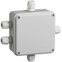 Коробка 100*100*50 квадрат серый IP55 КМ41330 