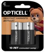 Батарейка C(R14,LR14) алкалиновая BL2 Opticell Basic 