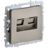 Брайт шампань розетка RJ45 скрытая 2-ая 