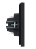 Фортепиано черный переключатель 2кл скрытая 10А IP20 
