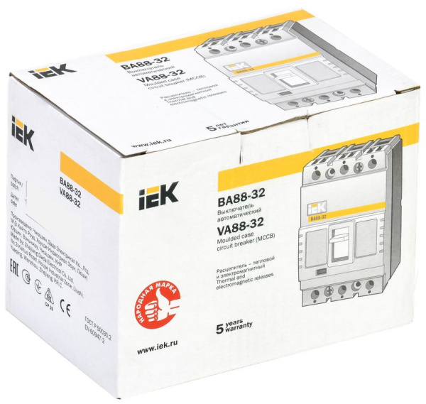 Автомат 3Р 50А 25кА ВА88-32 IEK 