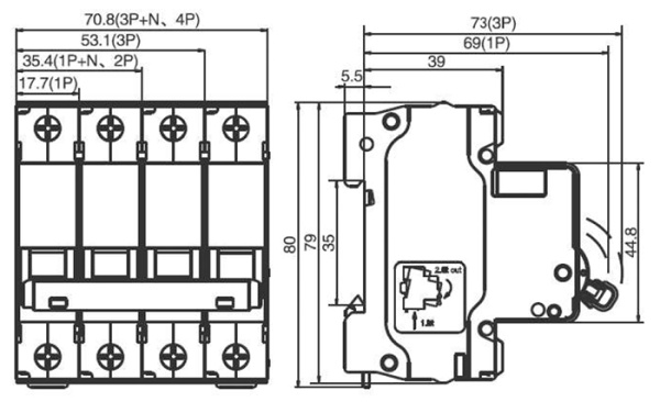 Автомат 1Р 10А B 4,5кА ВА-101 Schneider Electric